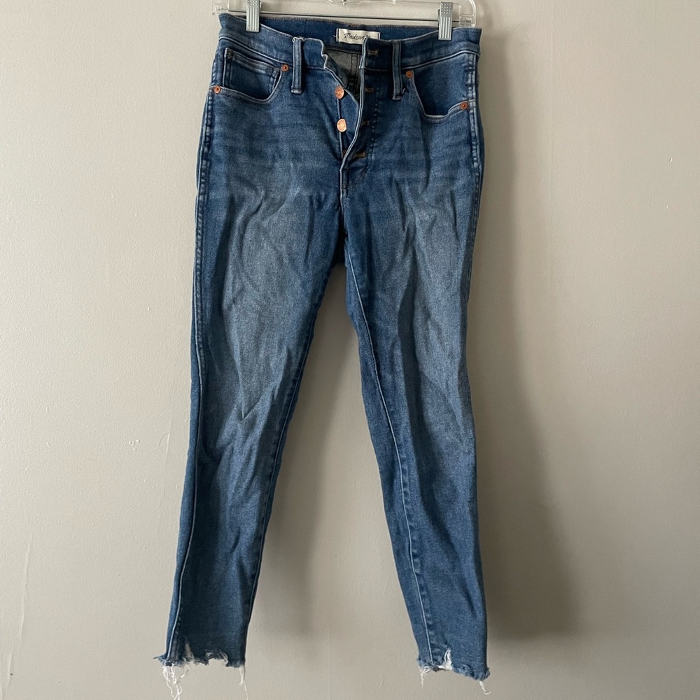 Madewell 10” rise skinny jeans in Cordova Wash 27P